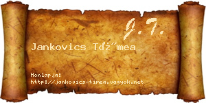 Jankovics Tímea névjegykártya